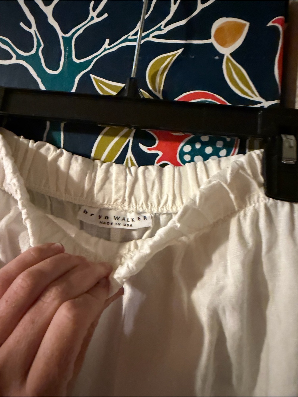 bryn Walker white linen pants